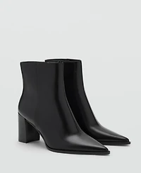 Mango Women's Block Heel Ankle Boots