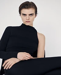 Mango Women's Asymmetrical Long-Sleeve T-Shirt