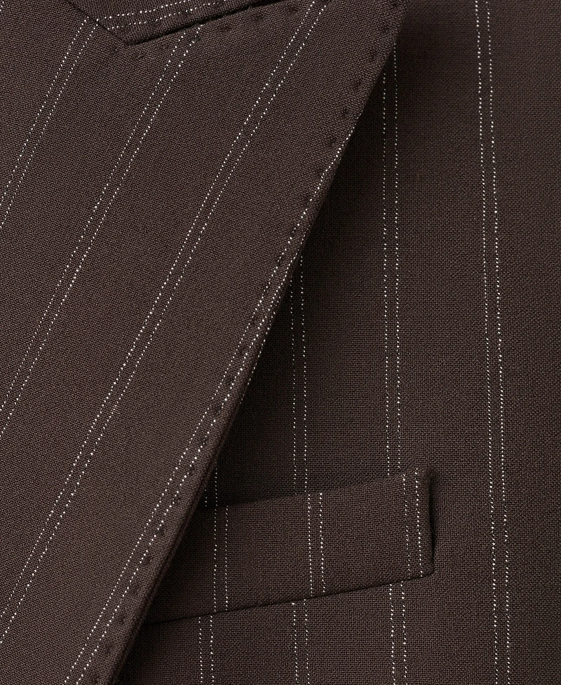 Mango Women's Double-Breasted Pinstripe Suit Blazer