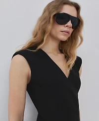 Mango Women's Short Flared Dress