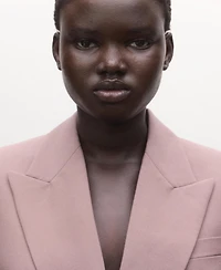 Mango Women's Double-Breasted Wool Suit Jacket