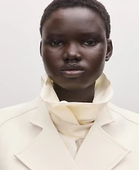 Mango Women's Lapels and Tie Belt Jacket