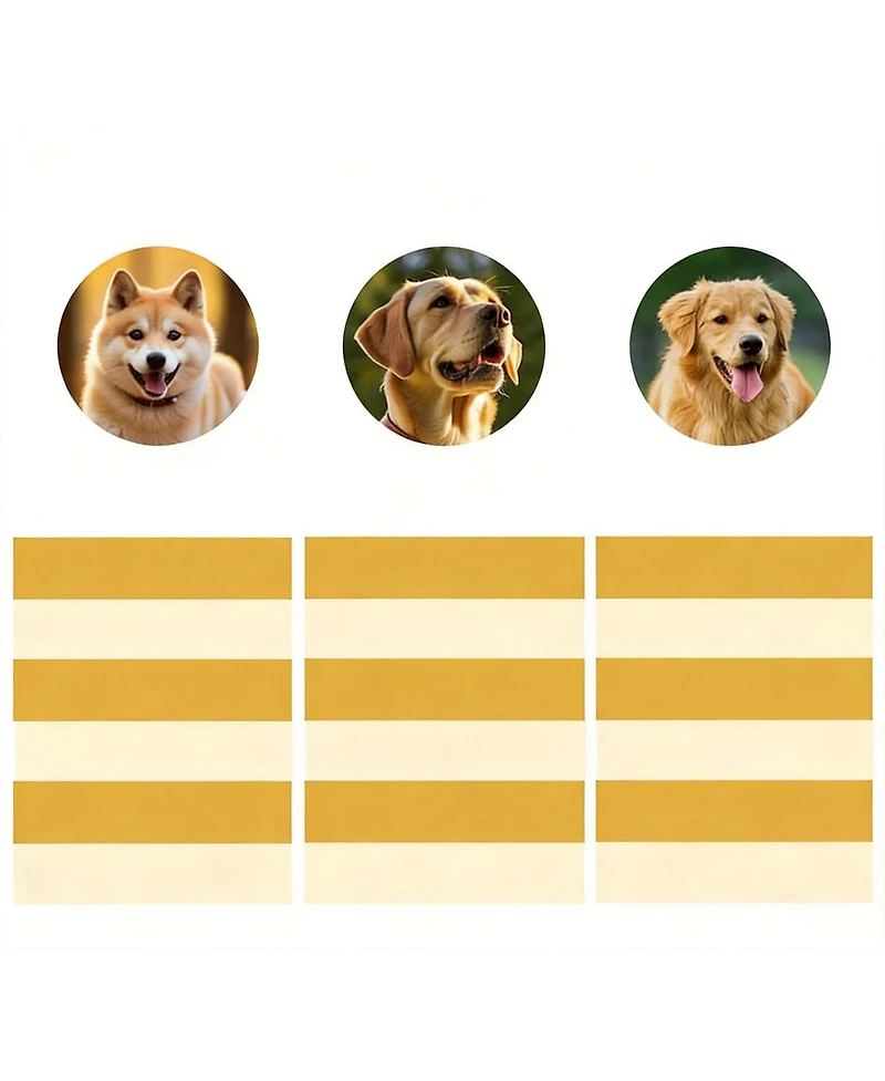 Aronkl Adjustable Hooded Raincoat for Medium Large Dogs with Reflective Edges