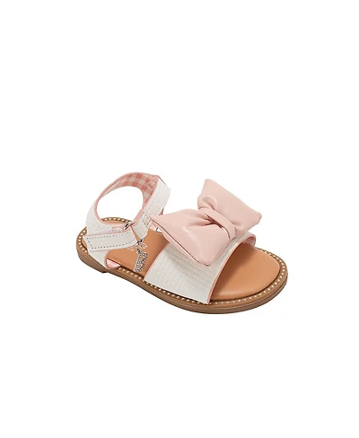 Bebe Girl's Sandals – Cute Fashion Flat and Summer Shoes with Ankle Strap (ToddlerLittle KidBig Kid)