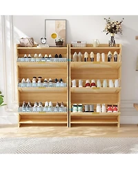 gaomon Flip-Drawer Shoe Storage Cabinet