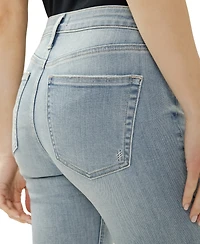 Silver Jeans Co. Women's Most Wanted Mid-Rise Cropped Straight-Leg Luxe Stretch