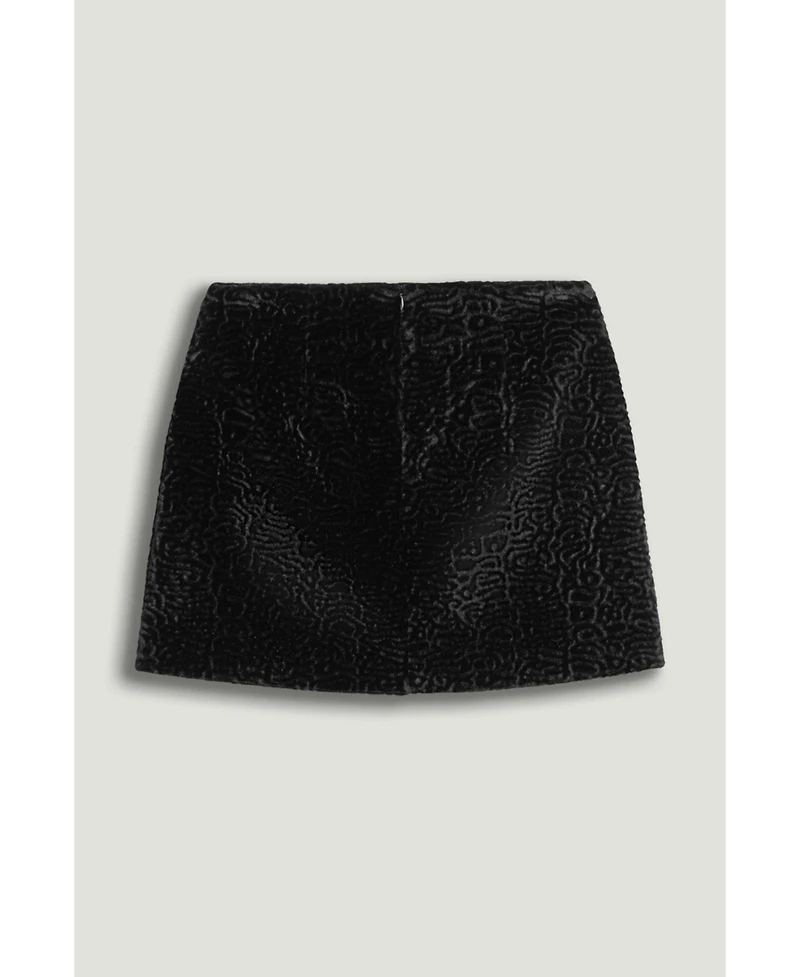 Nocturne Women's Textured Velvet Mini Skirt