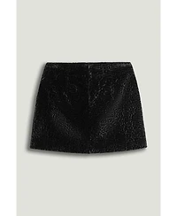 Nocturne Women's Textured Velvet Mini Skirt