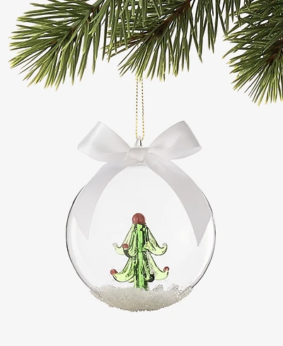Holiday Lane Cozy Cabin Tree Inside Ball Ornament, Macy's Exclusive