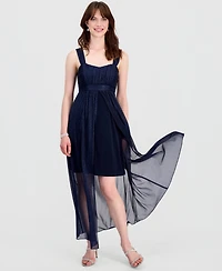 Connected Women's Sweetheart-Neck High-Low Cocktail Dress