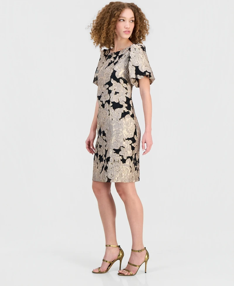 Connected Women's Jacquard Sheath Dress
