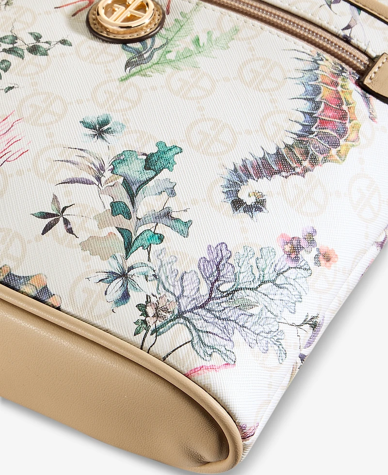 Giani Bernini Sea Print Crossbody Bag, Macy's Exclusive - Under The Sea