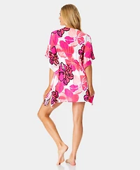 Anne Cole Women's Tie-Front Kaftan Swim Cover Up