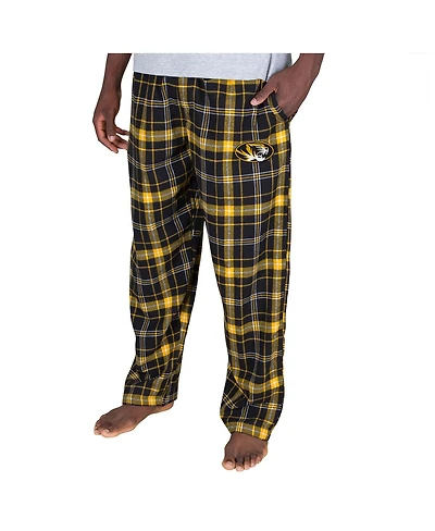 Concepts Sport Men's Black/Gold Missouri Tigers Ultimate Flannel Pants
