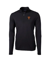 Cutter & Buck Men's Black Tennessee Volunteers Virtue Eco Pique Quarter-Zip Jacket