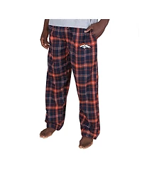 Concepts Sport Men's Navy Denver Broncos Ultimate Plaid Flannel Pants