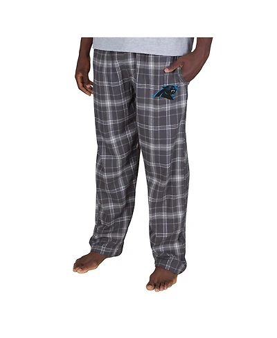 Concepts Sport Men's Charcoal Carolina Panthers Ultimate Plaid Flannel Pants