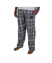 Concepts Sport Men's Charcoal Carolina Panthers Ultimate Plaid Flannel Pants