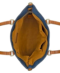 Patricia Nash Nadine Medium Denim Crossbody Tote Bag