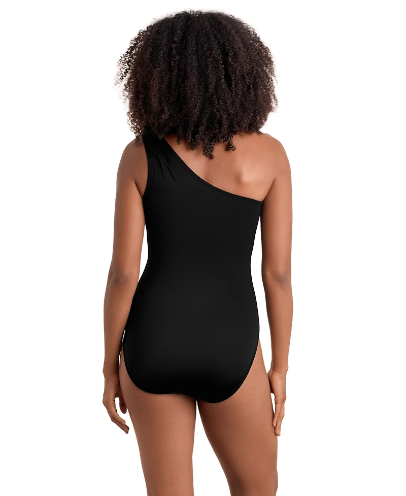 ShapeSolver Women's One-Shoulder One-Piece Swimsuit