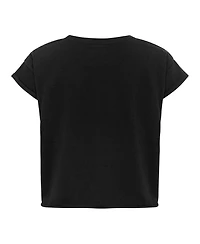 Sportiqe Women's Black Phoenix Suns Cropped Genuine Issue Collection Alana T-Shirt