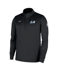Nike Men's Black La Clippers 2025/26 City Edition Remix Authentic Coaches Dri-fit Half-Zip Sweatshirt