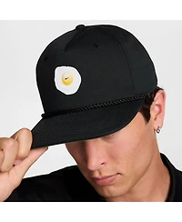 Nike Men's and Women's Black Fried Egg Pro Dri-fit Snapback Hat
