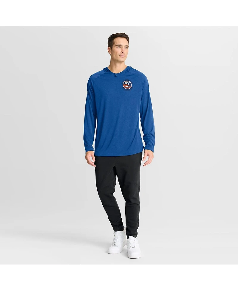 Fanatics Men's Royal New York Islanders Authentic Pro Rink Raglan Hoodie