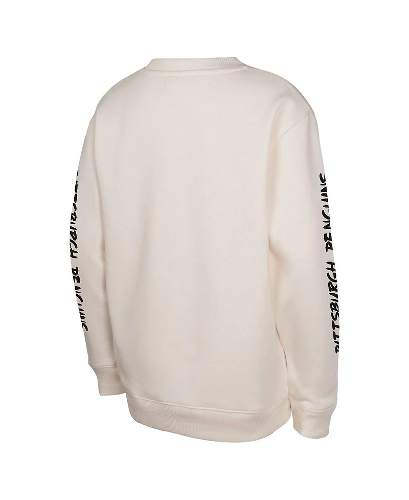 Outerstuff Big Boys and Girls Cream Pittsburgh Penguins Star Power Pullover Sweatshirt