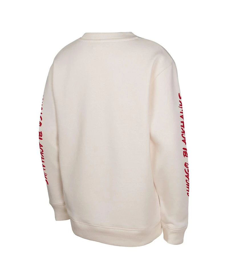 Outerstuff Big Boys and Girls Cream Chicago Blackhawks Star Power Pullover Sweatshirt