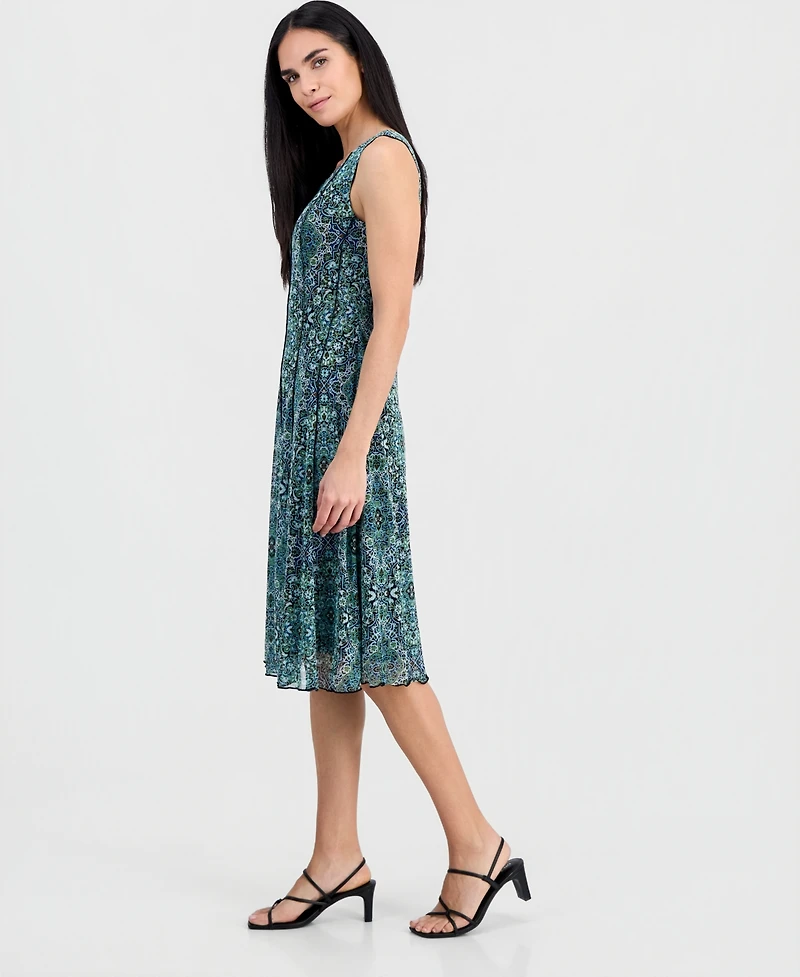Connected Petite Sleeveless Fit & Flare Dress