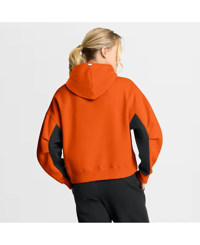 Fanatics Women's Orange Philadelphia Flyers Back Check Boxy Hoodie