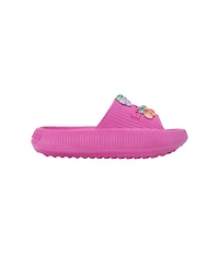 Bebe Girls' Eva Slide – Lightweight and Comfy Sandals with Fruit Charms