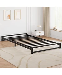 gaomon 6 Inch Size Metal Platform Bed Frame with Steel Slat Support, Mattress Foundation and No Box Spring Needed