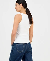 I.n.c. International Concepts Petite Perfect Rib Hardware Tank Top, Macy's Exclusive