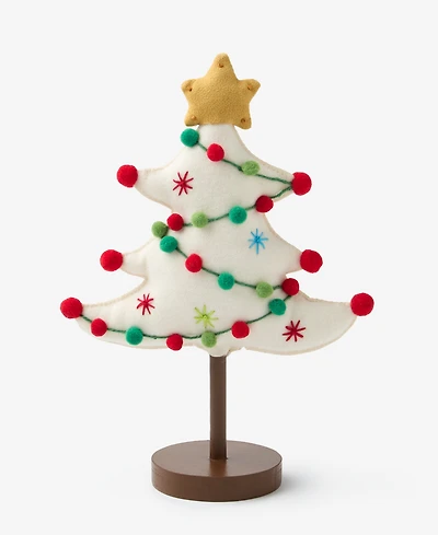 Holiday Lane Whimsy White Tree with Ornaments Decor, Macy's Exclusive