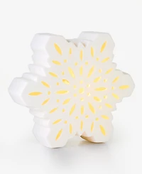 Holiday Lane Opulence Ceramic Snowflake with Led Lights Decor, Macy's Exclusive