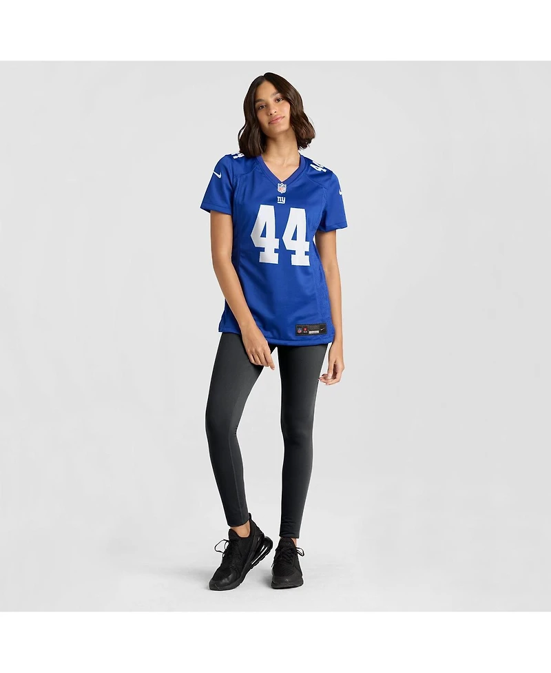 Nike Women's Cam Skattebo Royal New York Giants Team Game Player Jersey