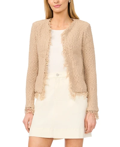 Vince Camuto Women's Fringe Cropped Pull-On Jacket