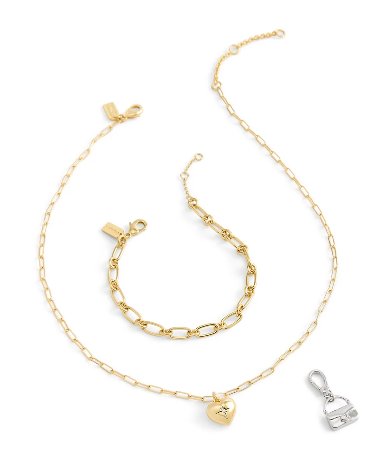 Coach Rhodium Collectible Signature Sculpted Handbag Jewelry Charm