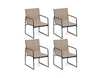 Slickblue Patio Furniture Chair Set of 4 with Ventilated Seat