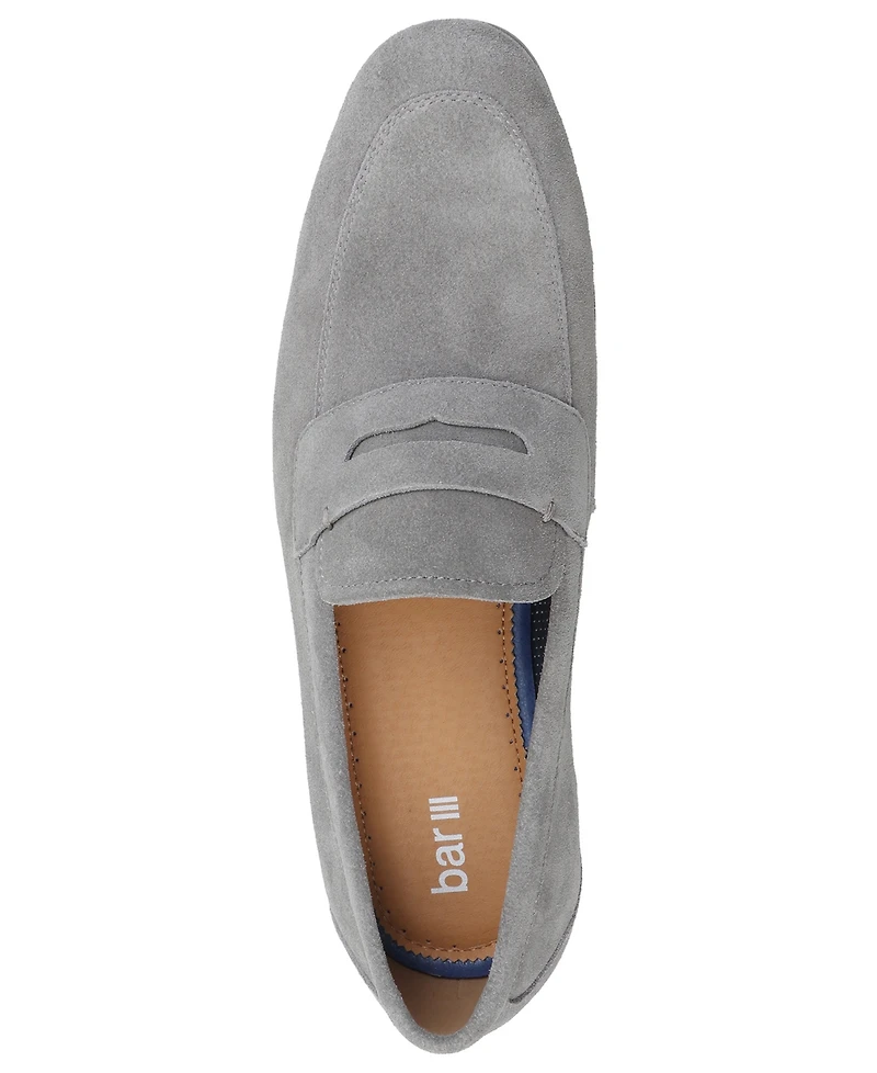 Bar Iii Men's Baldwinn Suede Penny Loafer, Exclusively at Macy's