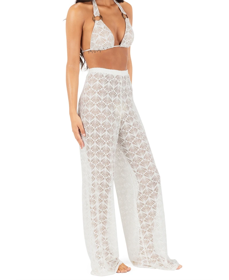 Hurley Women's Shell Crochet Beach Pants