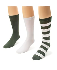 Muk Luks Men's Unisex 3 Pack Sport Crew Socks