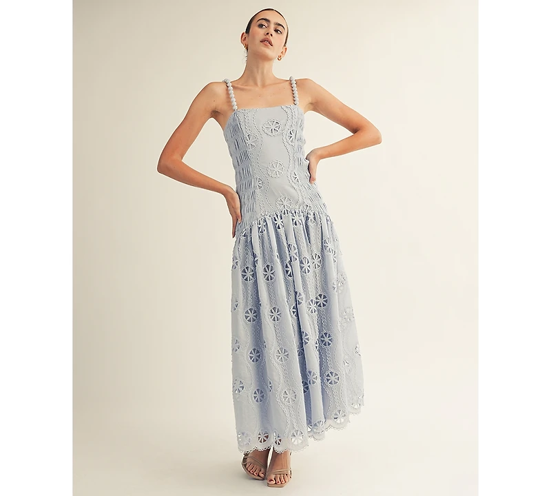 Arose Studio, Inc Women's Square Neck Midi Dress