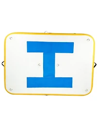 Mecale Inflatable Dock Platform, 8 x 5 ft Inflatable Floating Dock with Electric Air Pump