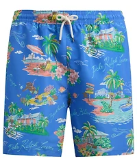 Polo Ralph Lauren Men's Big & Tall Traveler Classic Bear Swim Trunk