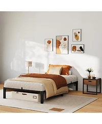 gaomon Bed Frame, Heavy Duty Metal Platform Bed Frame with Durable Iron Slat Support and Legs, No Box Spring Required
