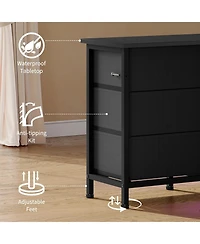 gaomon 63 Inch Tv Stand Dresser with 10 Drawers, Long Entertainment Center for TVs Up to 75 Inch