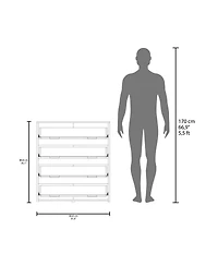 Fm Furniture Bristol 4-Drawer Dresser, Wenge